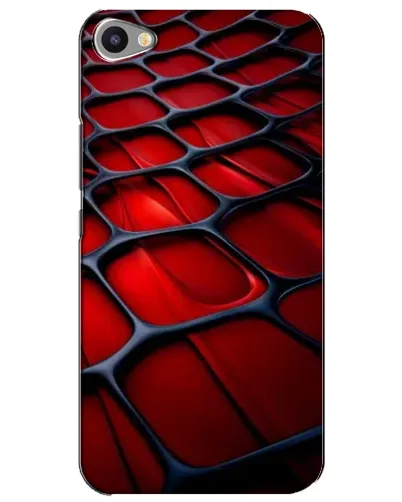 Чехол для Meizu U20 с картинкой «Красная глянцевая сетка»