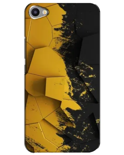 Чехол для Meizu U20 с картинкой «Золотые осколки геометрии»