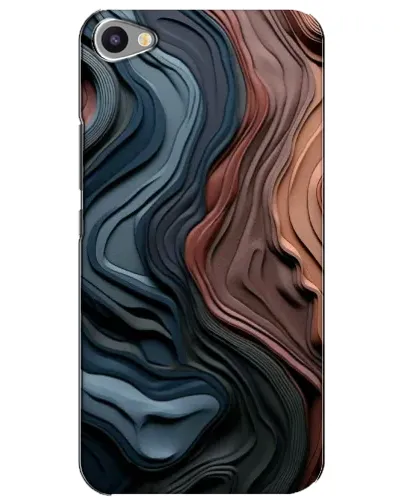 Чехол для Meizu U20 с картинкой «Цветные волны каньона»