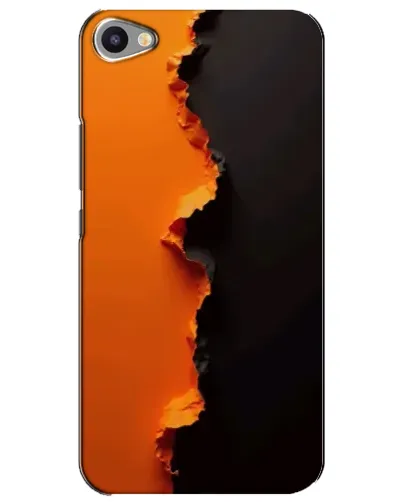 Чехол для Meizu U20 с картинкой «Оранжевый разлом»