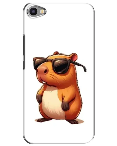 Чехол для Meizu U20 с картинкой «Капибара в очках»