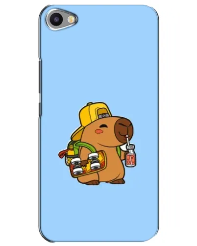 Чехол для Meizu U20 с картинкой «Капибара на скейте»