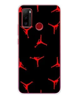 Чохол для Ulefone Note 10 з картинкою «Jordan Red Pattern»