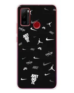 Чохол для Ulefone Note 10 з картинкою «Nike Black Pattern» Чохол для Ulefone Note 10 з картинкою «Nike Black Pattern»