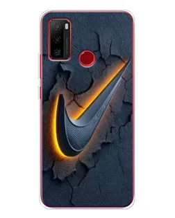 Чехол для Ulefone Note 10 с картинкой «Объемный логотип Найк»