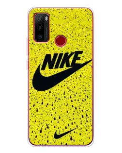 Чехол для Ulefone Note 10 с картинкой «Желтый текстурный Nike»