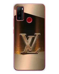 Чохол для Ulefone Note 10 з картинкою «LV — золоте сяйво»