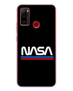 Чохол для Ulefone Note 10 з картинкою «NASA — класика Red Blue»