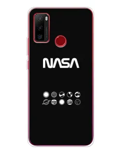 Чехол для Ulefone Note 10 с картинкой «NASA — технический принт»