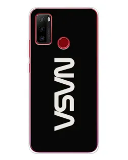 Чехол для Ulefone Note 10 с картинкой «NASA — вертикальный логотип»