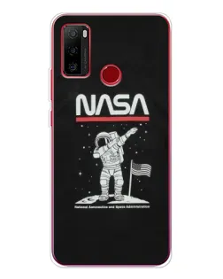 Чехол для Ulefone Note 10 с картинкой «NASA — шагаем по Луне»