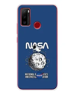 Чехол для Ulefone Note 10 с картинкой «NASA — лунная миссия»