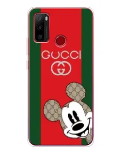 Чехол для Ulefone Note 10 с картинкой «Gucci — полосы и Микки»