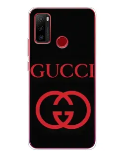 Чехол для Ulefone Note 10 с картинкой «Gucci — красный логотип»