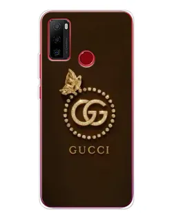 Чехол для Ulefone Note 10 с картинкой «Gucci — золотая бабочка»