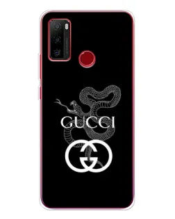 Чехол для Ulefone Note 10 с картинкой «Gucci — серебряная змея»