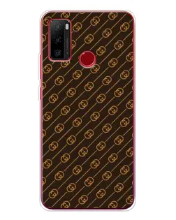 Чехол для Ulefone Note 10 с картинкой «Gucci — золотые диагонали»