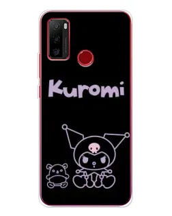 Чохол для Ulefone Note 10 з картинкою «Kuromi — чорний мінімалізм»