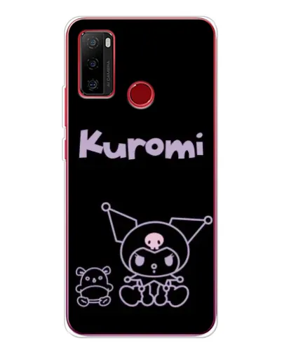 Чохол для Ulefone Note 10 з картинкою «Kuromi — чорний мінімалізм»