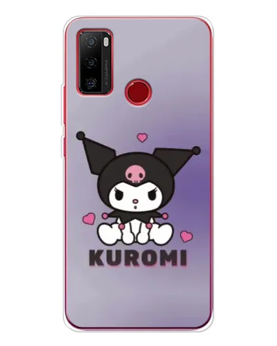Чохол для Ulefone Note 10 з картинкою «Kuromi — фіолетовий арт»