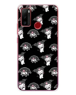 Чохол для Ulefone Note 10 з картинкою «Чорний паттерн Kuromi»