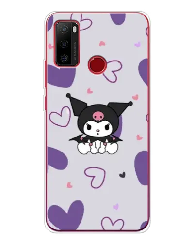 Чохол для Ulefone Note 10 з картинкою «Kuromi та лавандові серця»