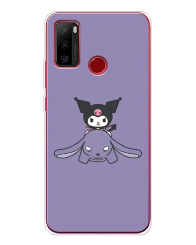 Чохол для Ulefone Note 10 з картинкою «Kuromi на ліловому фоні»