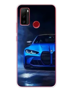 Чехол для Ulefone Note 10 с картинкой «Голубая BMW M4»
