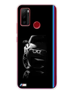 Чехол для Ulefone Note 10 с картинкой «Силуэт BMW в темноте»