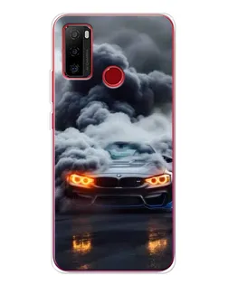 Чехол для Ulefone Note 10 с картинкой «BMW в дыму»