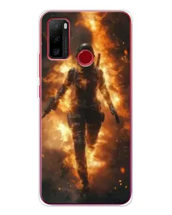 Чехол для Ulefone Note 10 с картинкой «BMW — скорость в дожде»