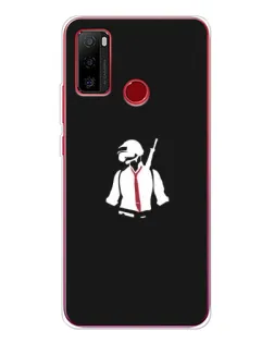 Чехол для Ulefone Note 10 с картинкой «PUBG — силуэт воина»