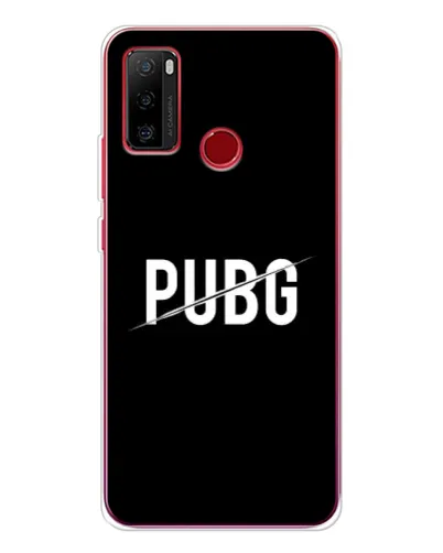Чехол для Ulefone Note 10 с картинкой «PUBG — белый логотип»
