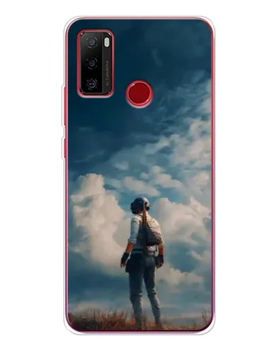 Чехол для Ulefone Note 10 с картинкой «Герой PUBG на скале»