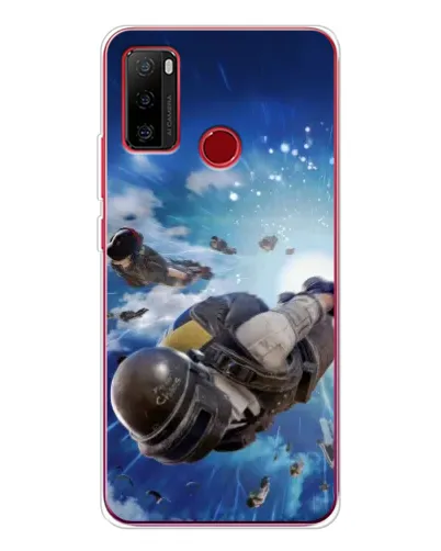 Чехол для Ulefone Note 10 с картинкой «Десант PUBG — прыжок»