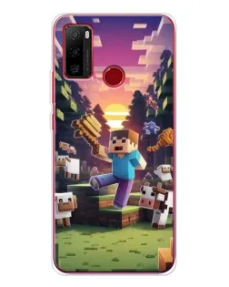 Чехол для Ulefone Note 10 с картинкой «Стив на ферме» Чехол для Ulefone Note 10 с картинкой «Стив на ферме»