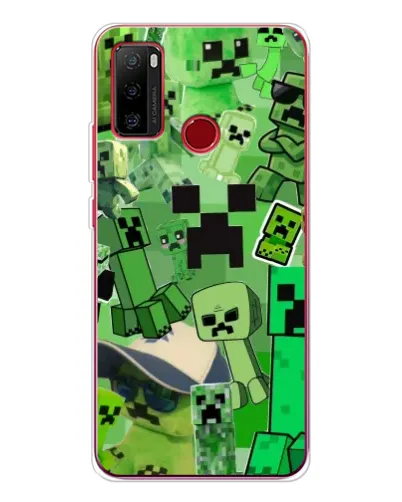 Чехол для Ulefone Note 10 с картинкой «Криперы Minecraft»