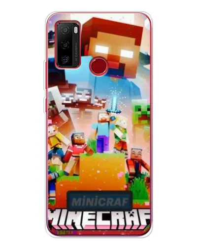 Чехол для Ulefone Note 10 с картинкой «Minecraft герои игры»