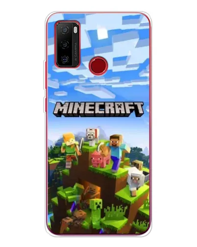 Чехол для Ulefone Note 10 с картинкой «Minecraft классический мир»