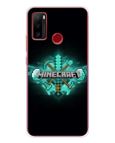 Чехол для Ulefone Note 10 с картинкой «Minecraft Diamond лого»