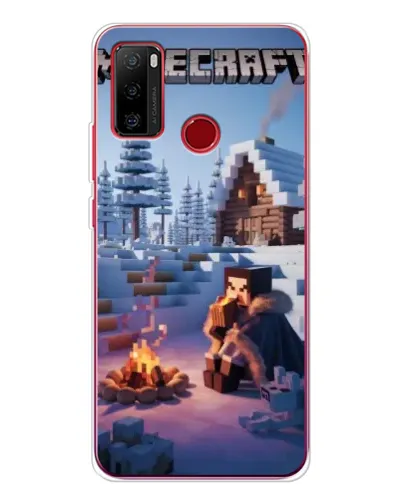 Чехол для Ulefone Note 10 с картинкой «Зимний Minecraft»