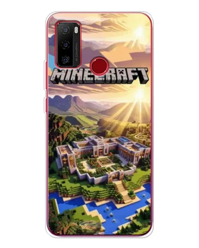 Чехол для Ulefone Note 10 с картинкой «Minecraft панорама»