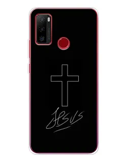 Чехол для Ulefone Note 10 с картинкой «Графический крест Jesus»