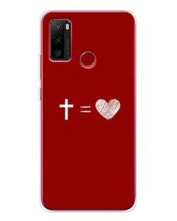 Чехол для Ulefone Note 10 с картинкой «Уравнение любви»