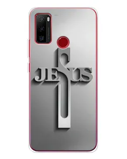 Чехол для Ulefone Note 10 с картинкой «Металлический крест Jesus»