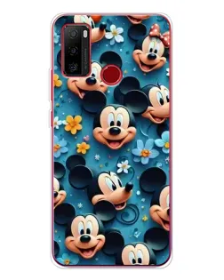 Чохол для Ulefone Note 10 з картинкою «Паттерн Міккі та Мінні»