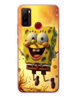 Чохол для Ulefone Note 10 з картинкою «Губка Боб стрибає»