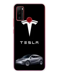 Чохол для Ulefone Note 10 з картинкою «Tesla Model Y»