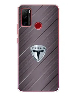 Чохол для Ulefone Note 10 з картинкою «Металева текстура Tesla»