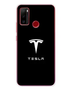 Чохол для Ulefone Note 10 з картинкою «Tesla White Logo»